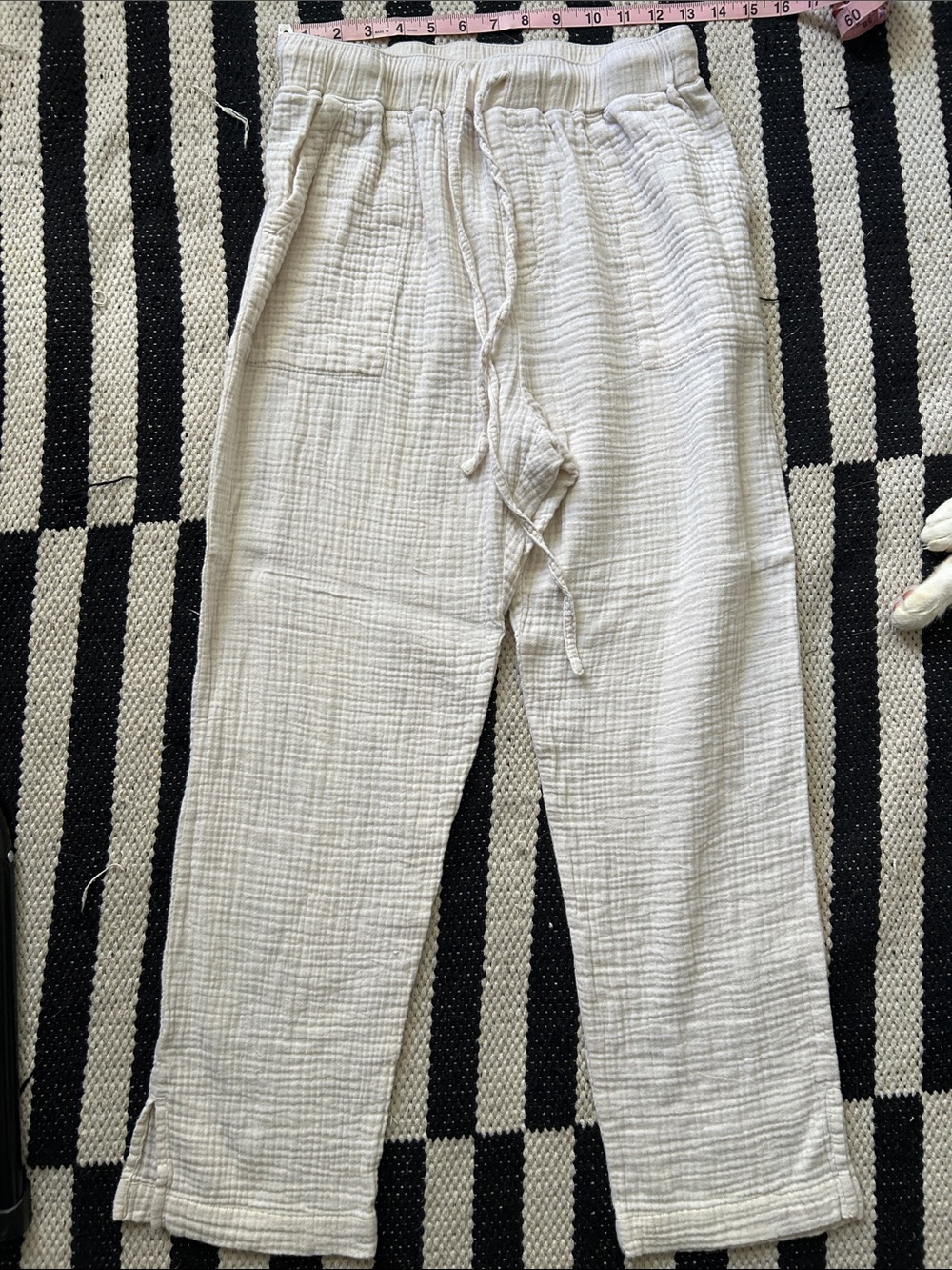 Monrow gauze high-rise pants